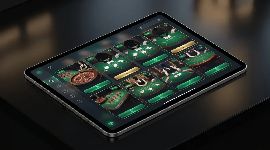Memebet live casino lobby image